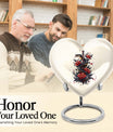 Large 10-inch heart-shaped snake urn