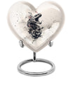 heart-shaped snake urn for adult ashes