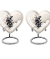 heart-shaped snake urn for adult ashes