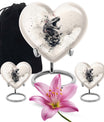 heart-shaped snake urn for adult ashes