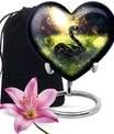 heart designed snake urn for women