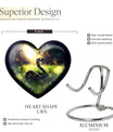 heart designed snake urn for women