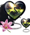 heart designed snake urn for women