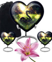 heart designed snake urn for women