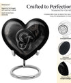 heart-shaped snake urn for ashes