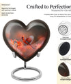 Heart Cardinal Bird Urn