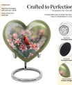 heart designed Cardinal Bird Urn for adult human ashes