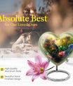 10-inch heart-shaped humming birds urn for ashes,