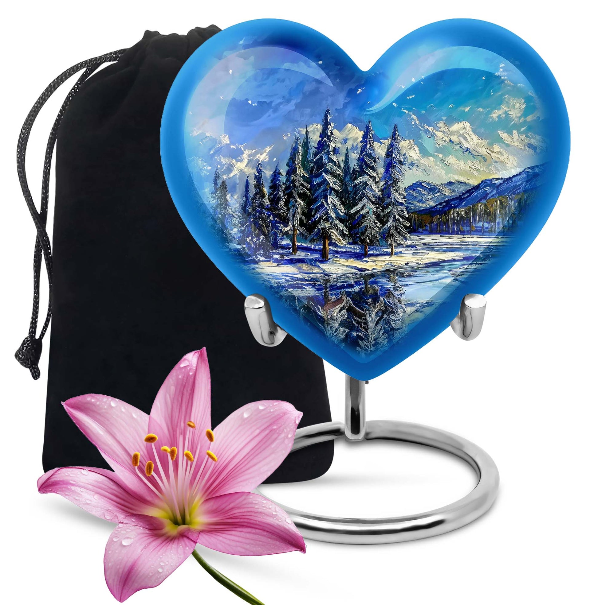 Mountains Heart Urn