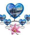 Mountains Heart Urn