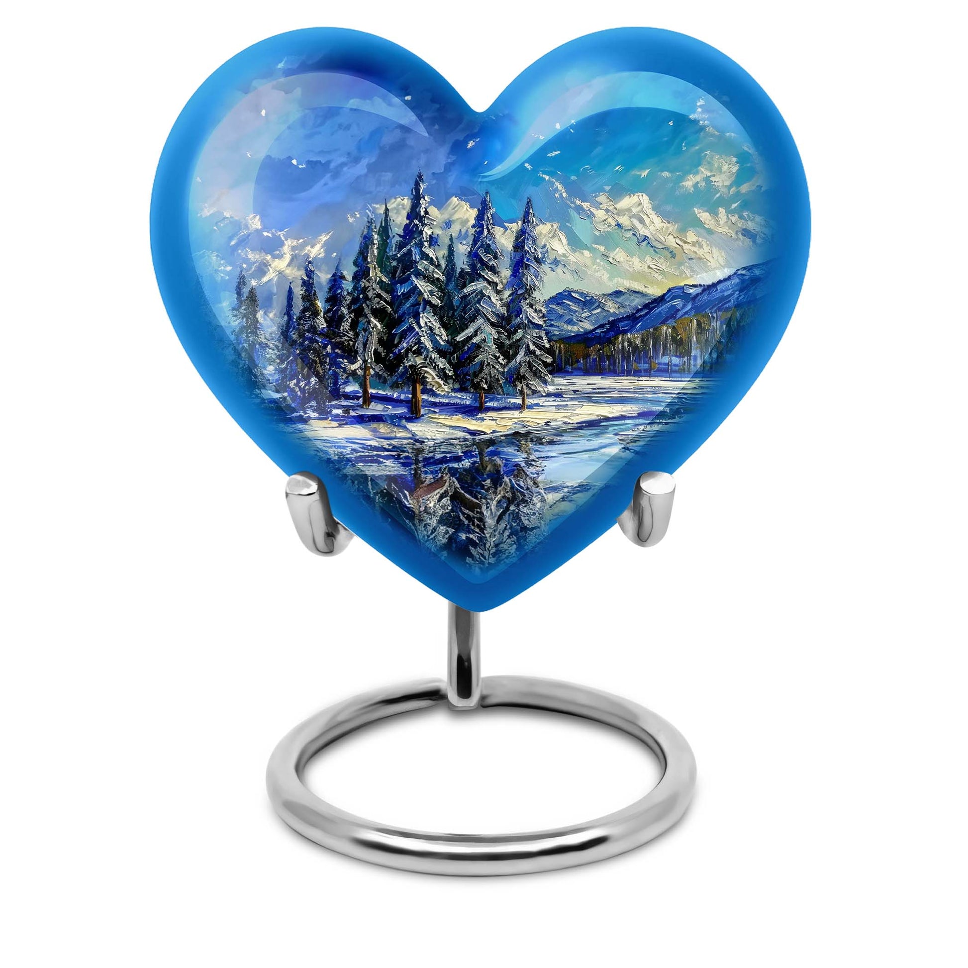 Mountains Heart Urn