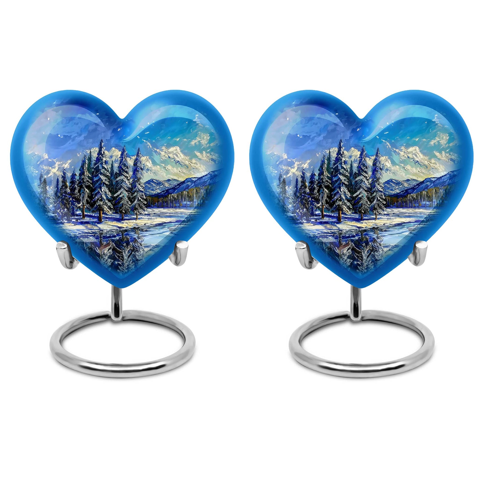 Mountains Heart Urn