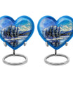 Mountains Heart Urn