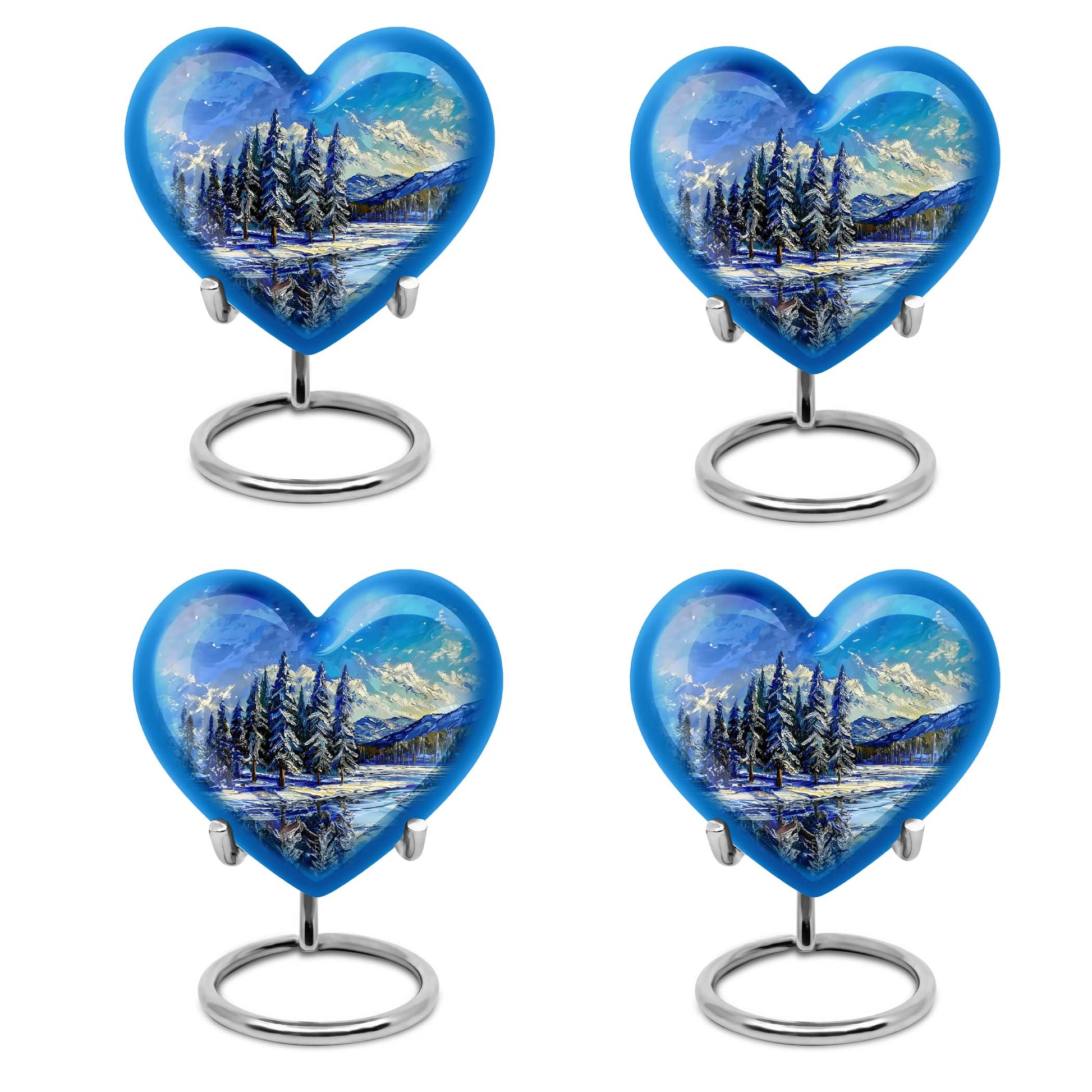 Mountains Heart Urn