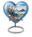 Heart Design Mountains Urn