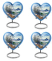 Heart Design Mountains Urn