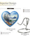 Heart Design Mountains Urn