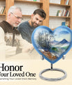 Heart Design Mountains Urn