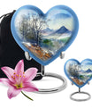 Heart Design Mountains Urn