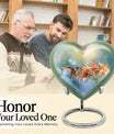 10-inch Heart-shaped Humming Bird Urn