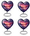 AURORA Borealis heart-shaped memorial urn 