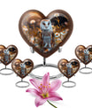 barn owl theme heart urn