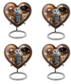 barn owl theme heart urn