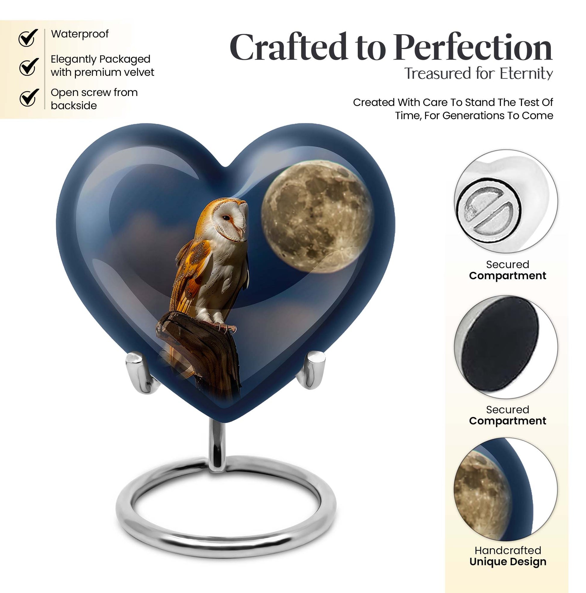 barn owl urn for cremation, 