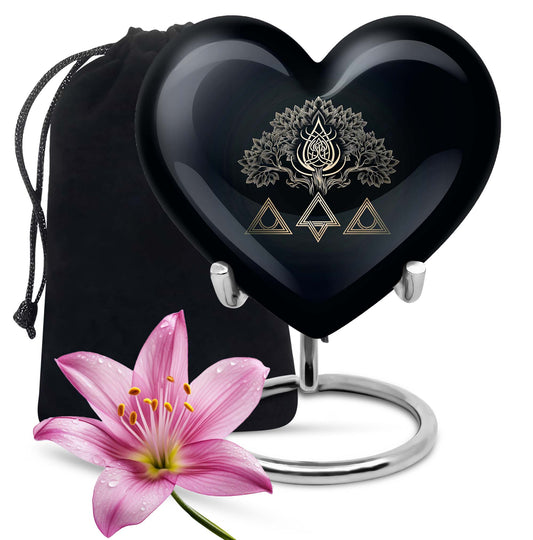 catholic heart urn for cremation ashes