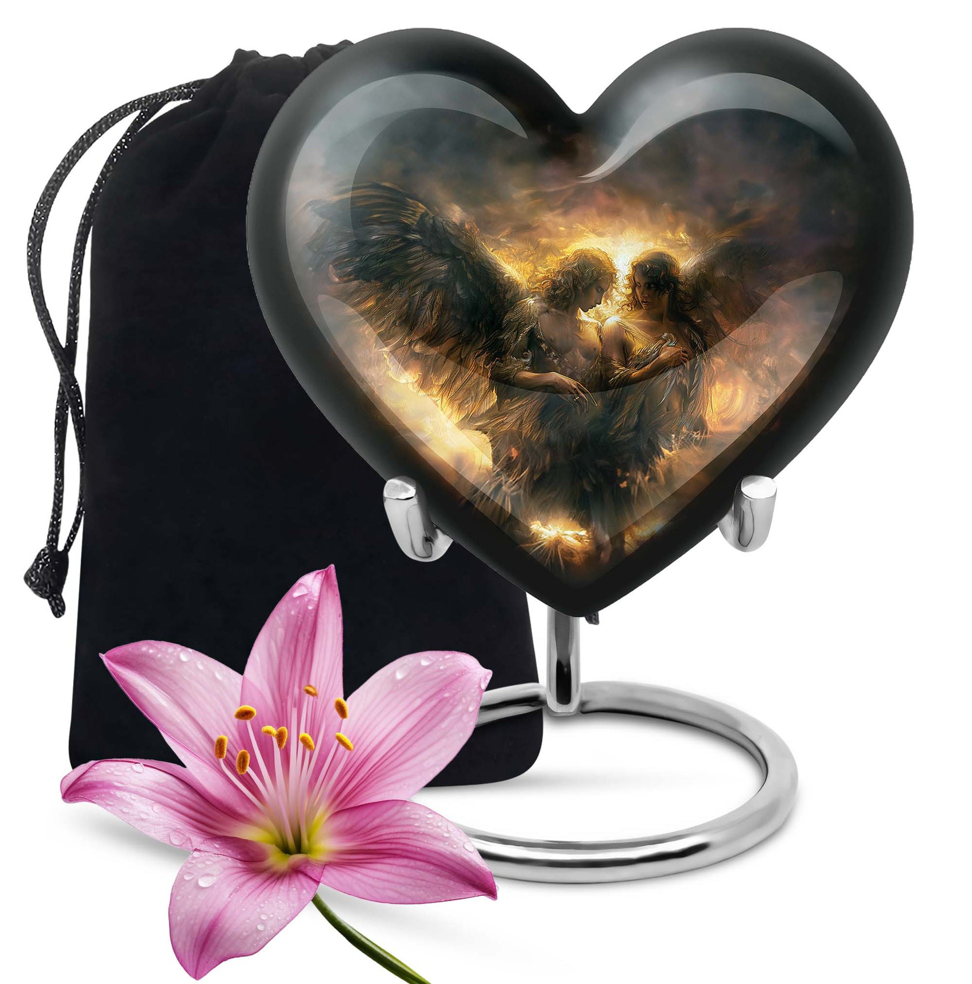 heart design catholic urn 