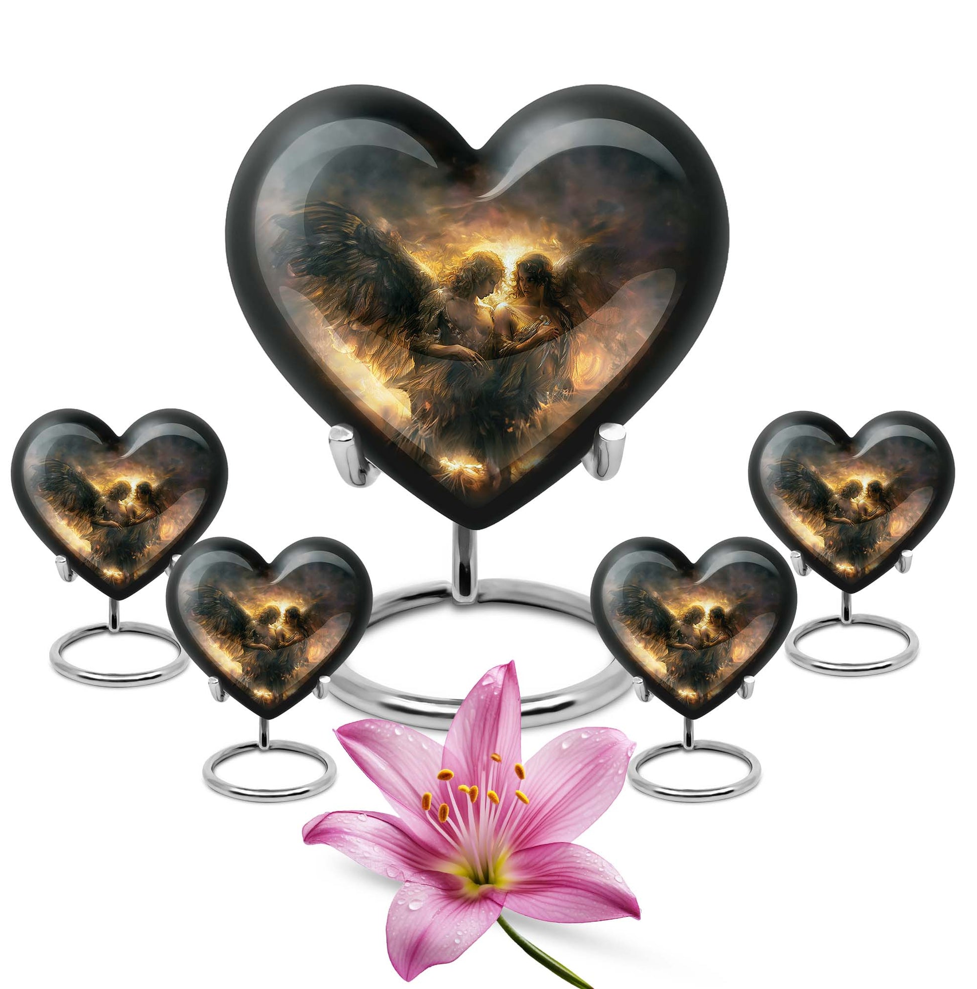 heart design catholic urn 