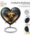 heart design catholic urn 