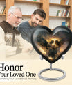 heart design catholic urn 