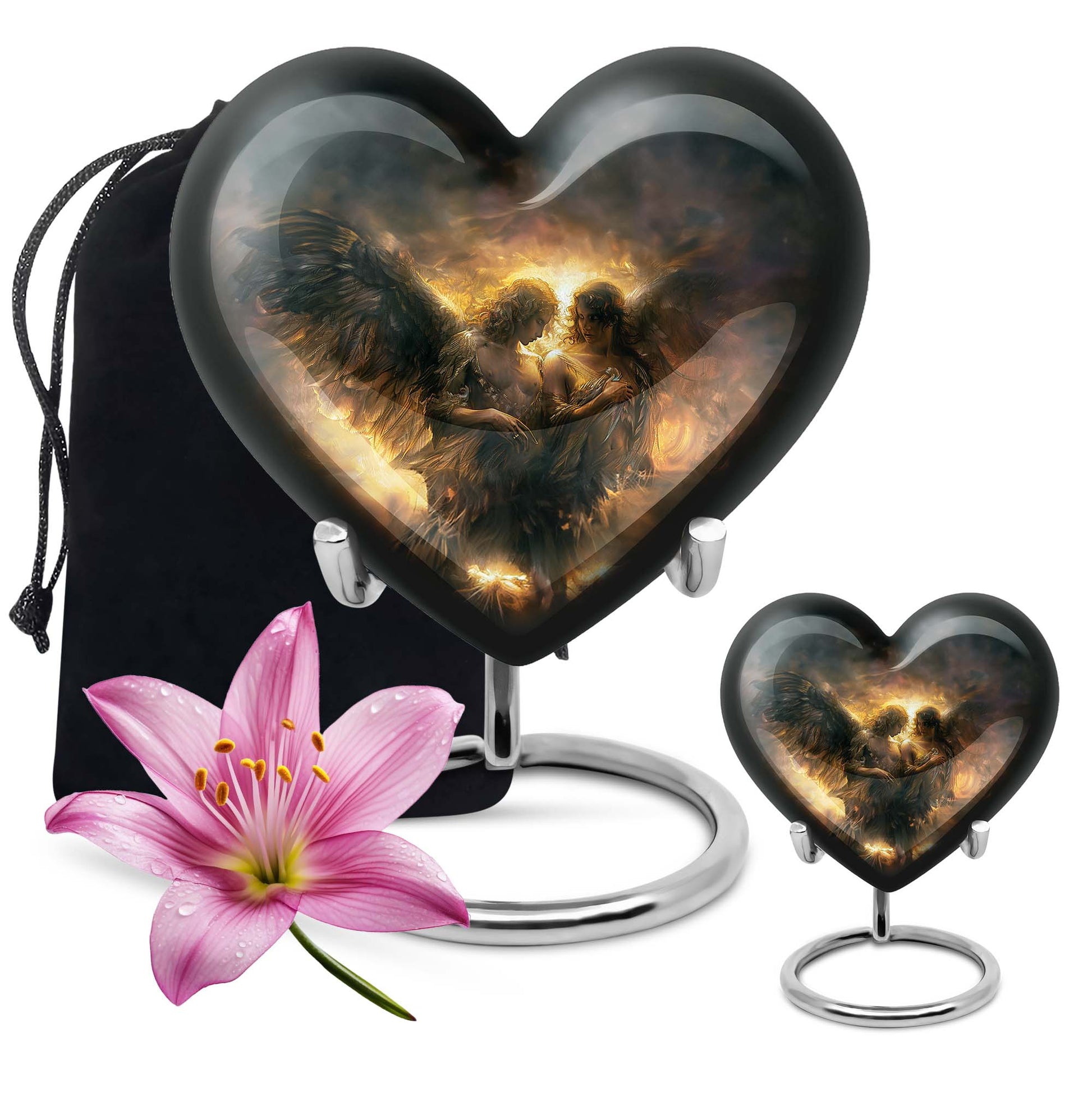 heart design catholic urn 