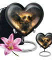 heart design catholic urn 