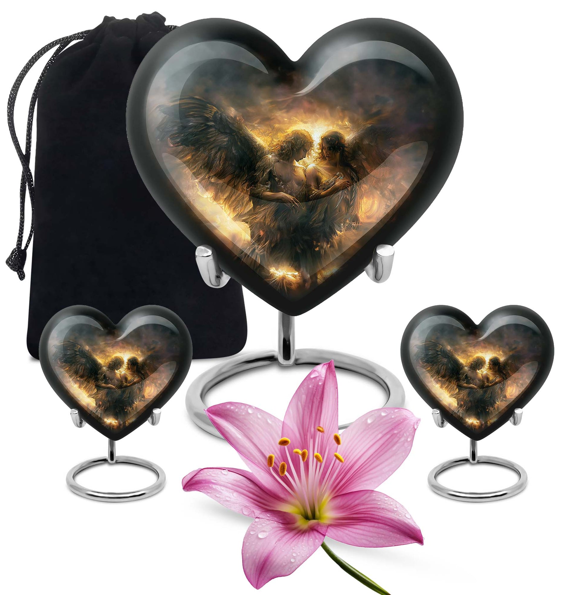 heart design catholic urn 