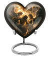  heart-shaped catholic urn for adult female ashes,