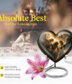  heart-shaped catholic urn for adult female ashes,