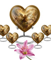 heart designed catholic urn for cremation