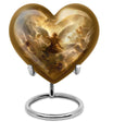 heart designed catholic urn for cremation