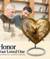 heart designed catholic urn for cremation