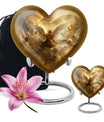 heart designed catholic urn for cremation