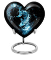 10-inch heart-shaped catholic urn for human ashes, 