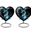 10-inch heart-shaped catholic urn for human ashes, 