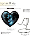 10-inch heart-shaped catholic urn for human ashes, 