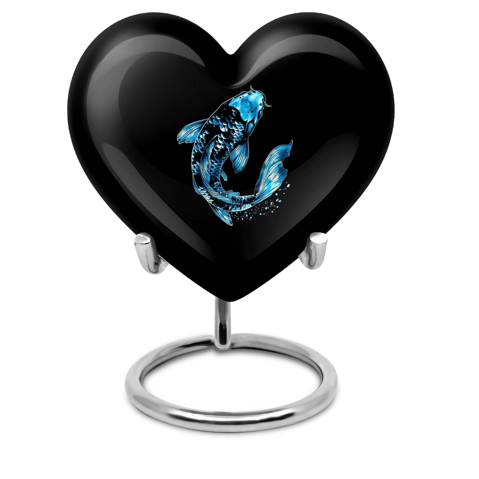 10-inch heart-shaped catholic urn