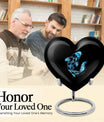 10-inch heart-shaped catholic urn