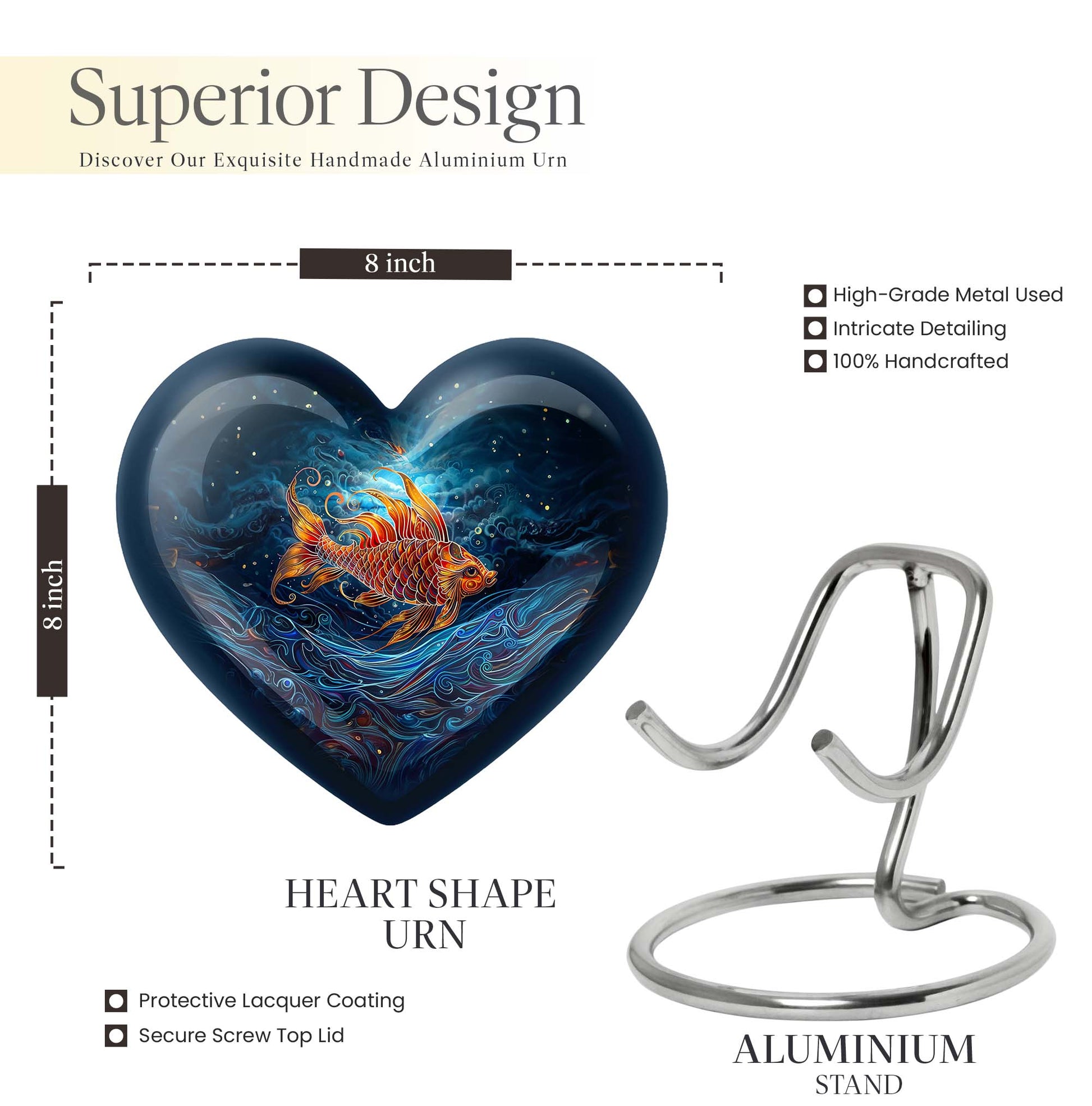 Heart Urn for cremation ashes