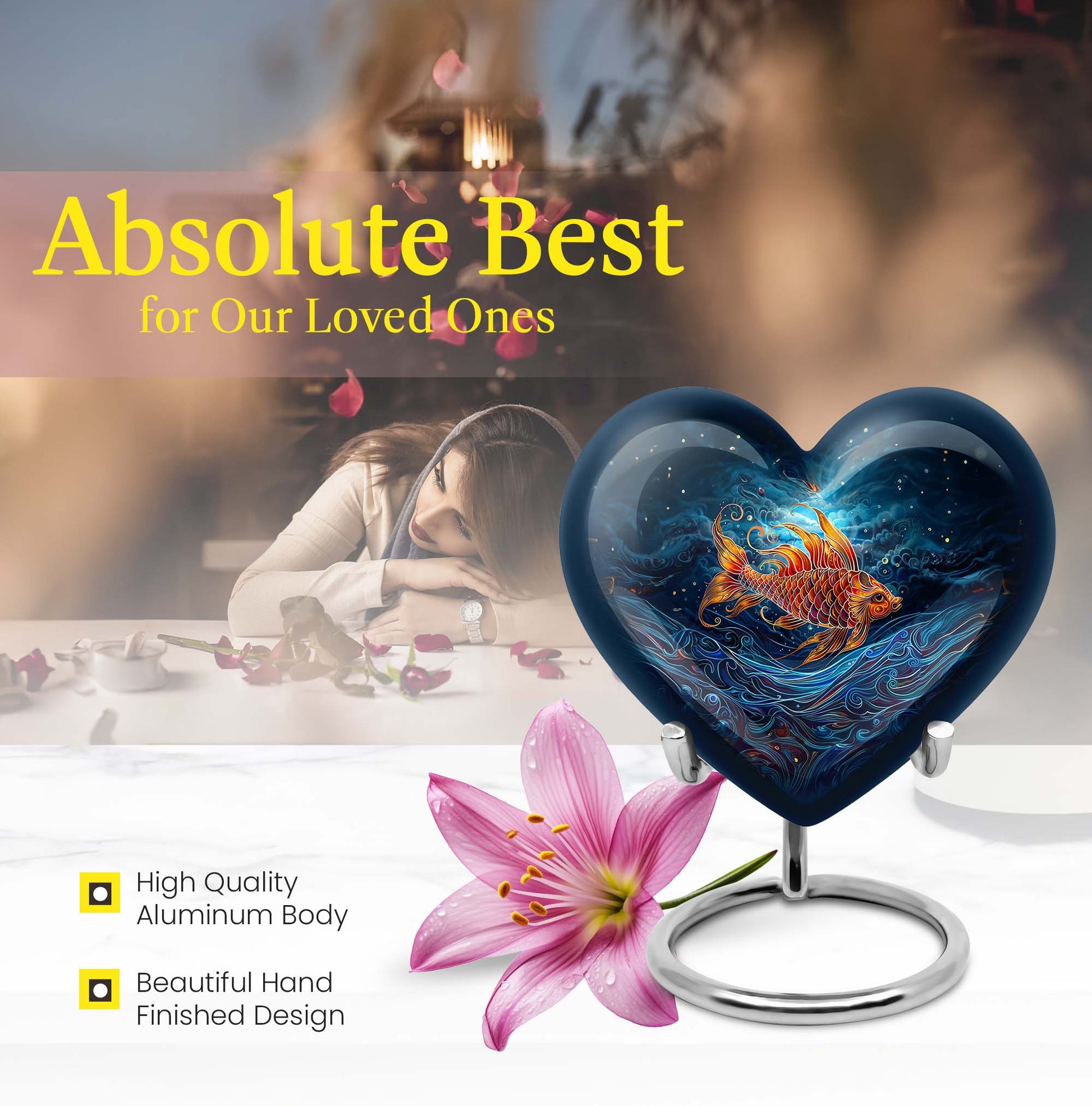 Heart Urn for cremation ashes