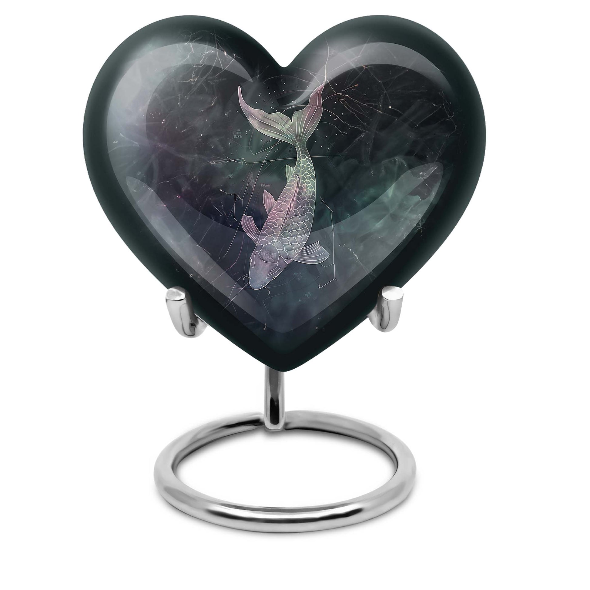 heart design catholic urn